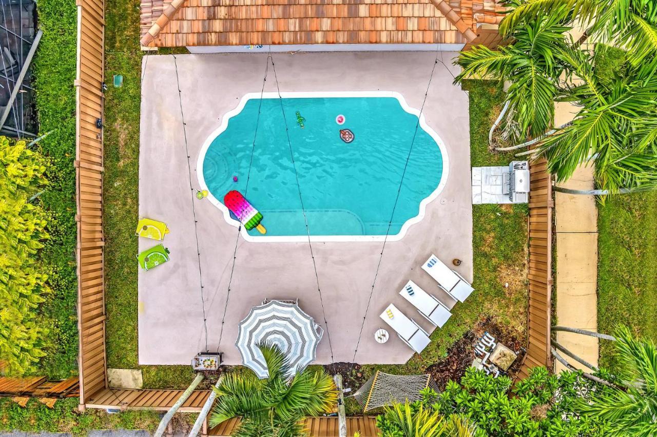 Tropical Oasis With Pool 10 Mins Airport & 5 Mins Beach Голлівуд Екстер'єр фото